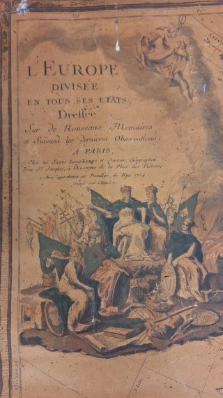 Lote 4 Mapas Murales Historiados 1754