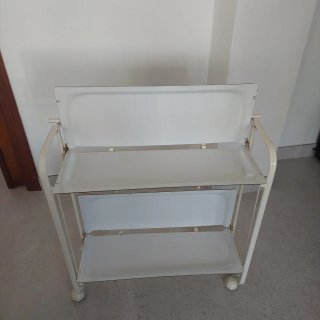 Carrito Auxiliar Plegable Blanco