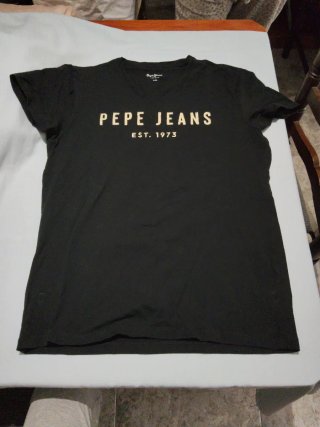 Camiseta Negra Pepe Jeans Talla M