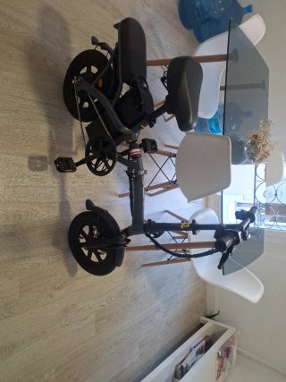 Bicicleta Eléctrica Plegable Negra