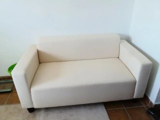 Sofá bajo Ikea beige