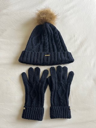 Set Gorro y Guantes Brownie Negro