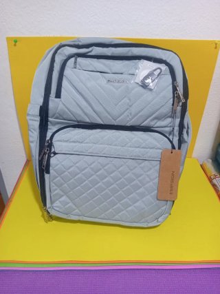 Mochila EMPSIGN Multibolsillo Gris/azulado.