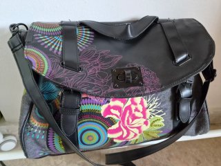Bolso Desigual Negro Multicolor