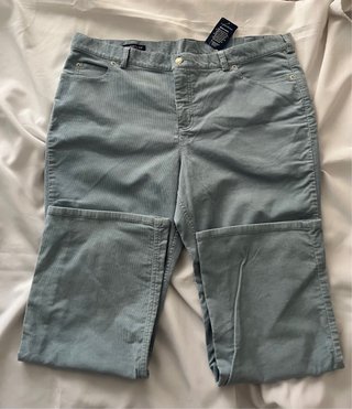 Pantalón de pana azul claro  Talla 46 PETITE