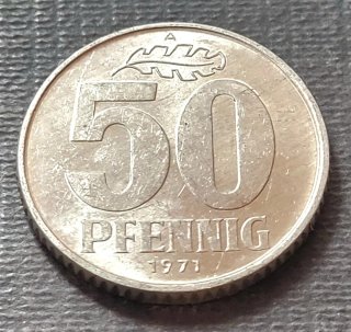 Moneda 50 Pfennig Alemania 1971