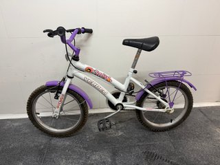 Bicicleta infantil Verden blanca y morada