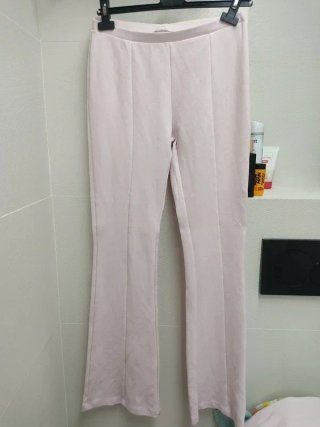 Pantalón Flare Zara Rosa Pastel