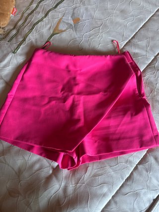 Falda pantalón Zara rosa