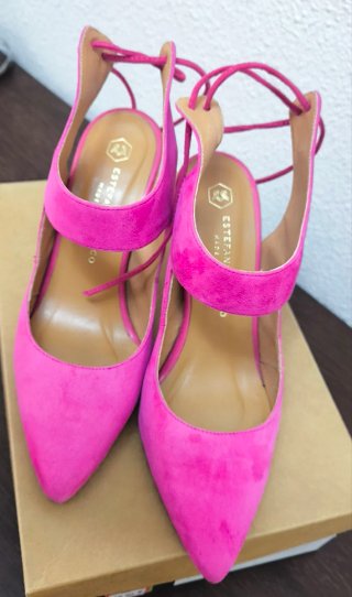 Zapatos de fiesta Estefanía Marco buganvilla