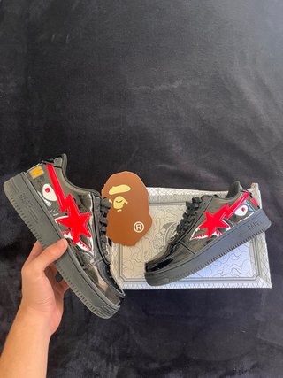 Bambas Bape Negras y Rojas Talla 39