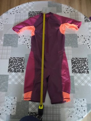 Traje de Neopreno Corto Morado y Naranja