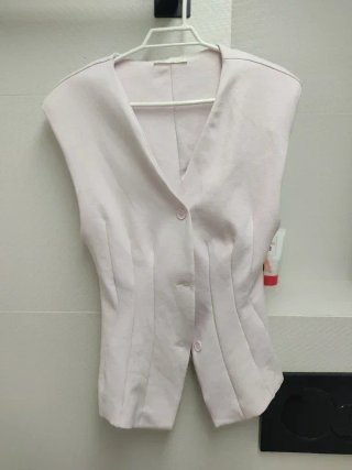 Chaleco Elegante Rosa Pastel