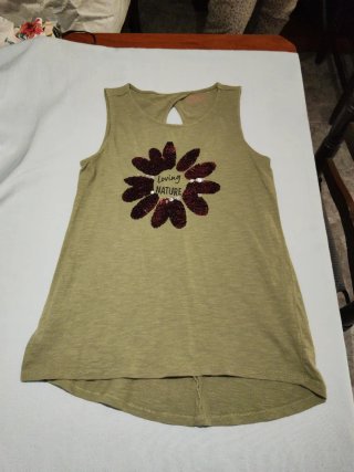 Camiseta de tirantes verde KIDS COLLECTION