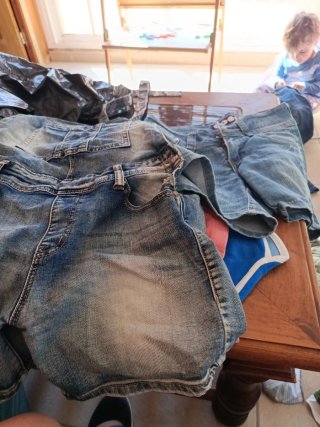 Peto vaquero corto y pantalóncorto