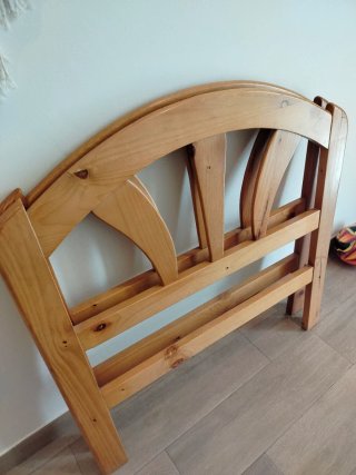2 Cabeceros de madera para cama de 90