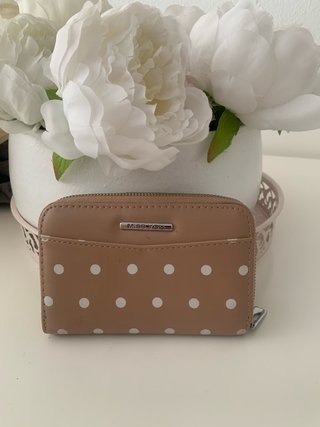 Cartera Mediana Beige con Lunares