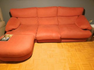Sofá Chaise Longue Rojo
