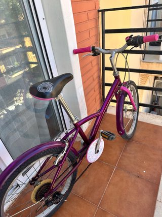 Bicicleta de Niña 20 Pulgadas Morada