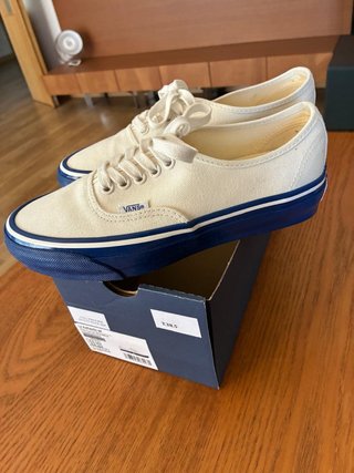 Zapatillas Vans Blancas y Azules Talla 38.5