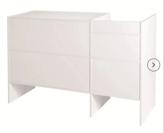 Mostrador de tienda blanco
