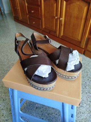 Sandalias Bosanova Marrones con Plataforma