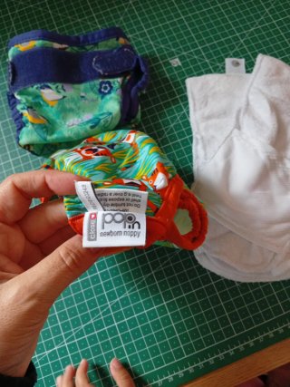 Set de 2 Pañales de Tela para Recién Nacido