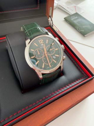 Reloj Jaguar Hombre con Correa de Piel Verde