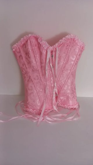 Disfraz Halloween Corsé Rosa chica talla XS-S