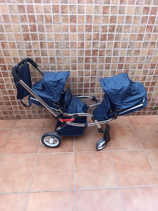 Carrito Gemelar para Muñecas