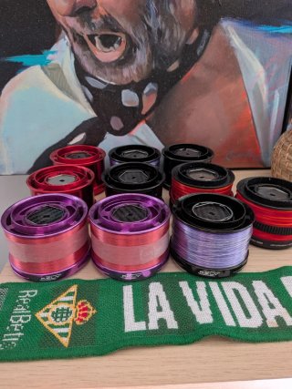 Lote de 10 Bobinas Rely para Pesca