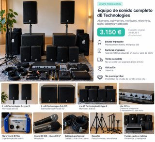 Equipo de Sonido Profesional dB Technologies