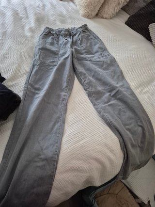Pantalón Brownie gris lavado XXS – pernera ancha