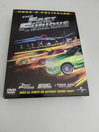 Pack 3 Películas Fast and Furious DVD