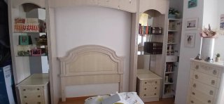 Cabecero de Madera Beige