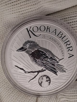 Moneda Plata Kookaburra 2025 35 Aniversario