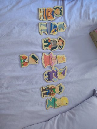 Set de 7 Imanes Puzzle Infantiles sin caja