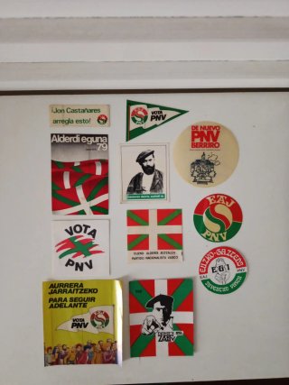 Lote 10 Pegatinas Políticas EAJ-PNV EGI