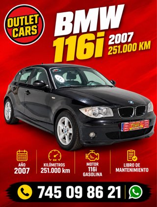 BMW Serie 1 2007 116i gasolina libro mantenimiento