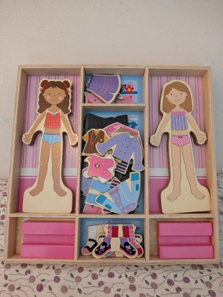 Puzzle de Madera para Vestir Muñecas