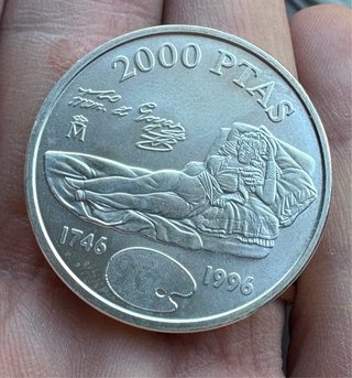 Moneda 2000 Pesetas 1996 Goya