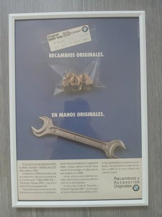 Cuadro Publicitario Recambios BMW