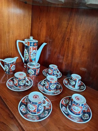 Juego de café de porcelana