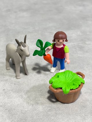 Playmobil 4740 - Niña con Bebé Burro