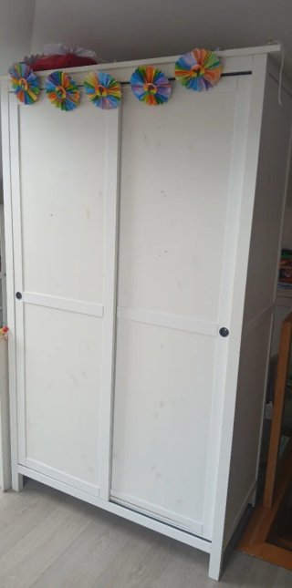 Armario Ropero Blanco de Madera