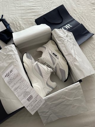 Zapatillas Dior B22 Blancas y Grises