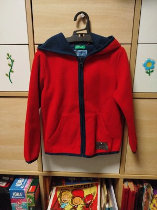 Chaqueta Polar Benetton roja Talla 100cm