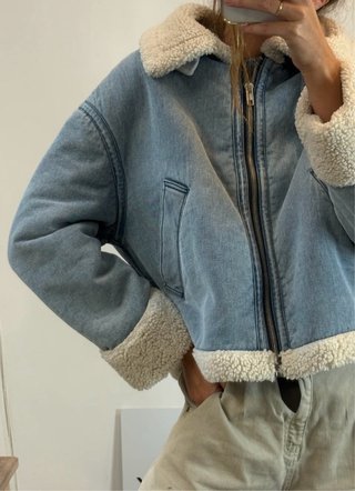Chaqueta vaquera con borreguito