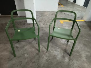 2 Butacas de Terraza Verdes
