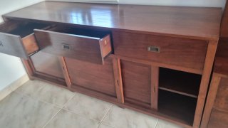 Mueble buffet de comedor en teca maciza